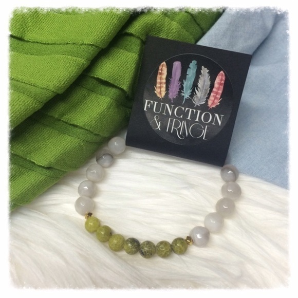 All Natural Semi Precious Stone Bracelet - Picture 1 of 4